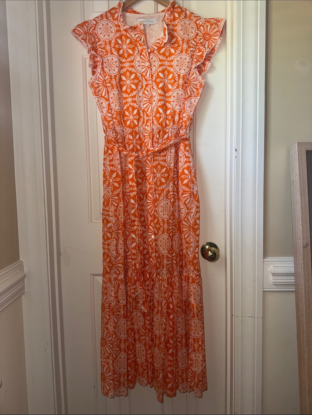 Borgo de Not Palmero Maxi Dress with Tie Waist - Picture 1 of 4